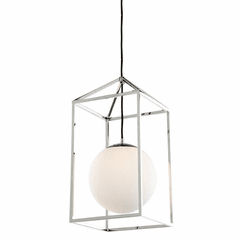 Artcraft Eclipse 1 Light Pendant - Polished Nickel - SC13271PN