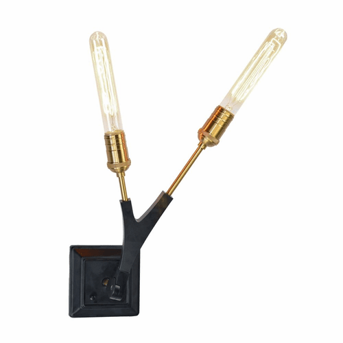 Artcraft Filiali Wall Light - Black & Harvest Brass - AC11532