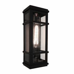 Artcraft Granger Square Post Light - Black - SC13111BK