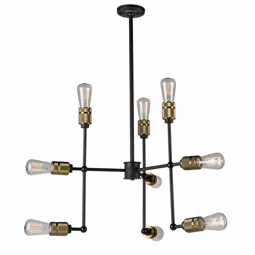 Artcraft Jersey Chandelier - Vintage Brass - AC10589VB