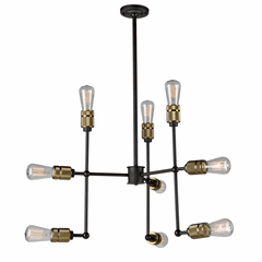 Artcraft Jersey Chandelier - Vintage Brass - AC10589VB