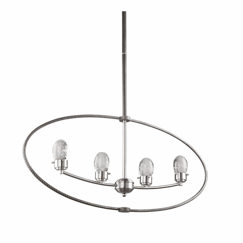 Artcraft Kingsford Chandelier - Slate & brushed nickel - AC7454