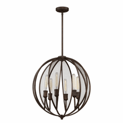 Artcraft Linden Chandelier - Bronze - AC10906OB