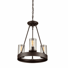 Artcraft Menlo Park Chandelier - Oil Rubbed Bronze - AC10003 Artcraft Menlo Park Chandelier - Oil Rubbed Bronze - AC10003