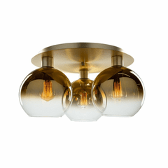 Artcraft Morning Mist 3 Light Semi-Flush Mount - Gold - SC13282GD Artcraft Morning Mist 3 Light Semi-Flush Mount - Gold - SC13282GD