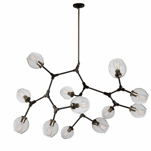 Artcraft Organic Chandelier - Vintage Brass - JA14022VB