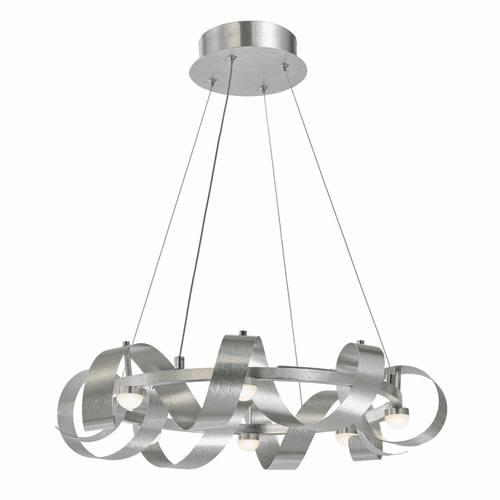 Artcraft Rolling Hills Chandelier - Brushed Aluminum  - AC7210BA