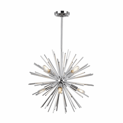 Artcraft Sunburst Chandelier - Chrome - AC11443CH