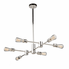 Artcraft Tribeca Chandelier - Polished Nickel  - AC10786PN