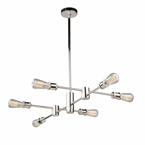 Artcraft Tribeca Chandelier - Polished Nickel  - AC10786PN