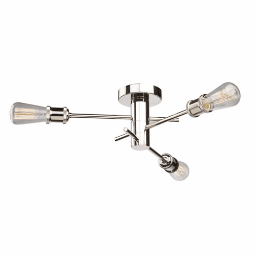 Artcraft Tribeca Flush Mount - Polished Nickel  - AC10783PN
