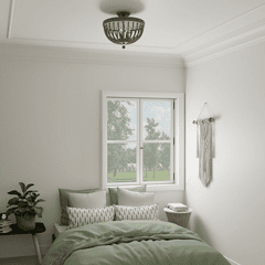 Austin Allen & Co Handley 3-Light Semi-Flush - 9A122A