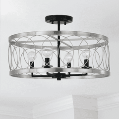 Austin Allen & Co Madeline 4-Light Semi-Flush - AA1002BT