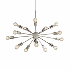 Axion 33" 15-Light Chandelier - Brushed Nickel - NSH-8024-NCKL Axion 33" 15-Light Chandelier - Brushed Nickel - NSH-8024-NCKL