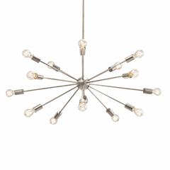 Axion 33" 15-Light Chandelier - Brushed Nickel - NSH-8027-NCKL