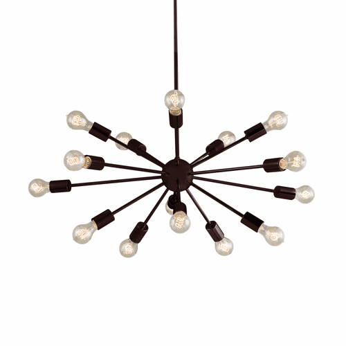 Axion 33" 15-Light Chandelier - Dark Bronze - NSH-8024-DBRZ