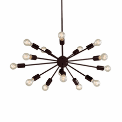 Axion 33" 15-Light Chandelier - Dark Bronze - NSH-8024-DBRZ Axion 33" 15-Light Chandelier - Dark Bronze - NSH-8024-DBRZ