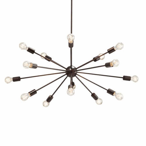 Axion 33" 15-Light Chandelier - Dark Bronze - NSH-8027-DBRZ