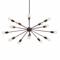 Axion 33" 15-Light Chandelier - Dark Bronze - NSH-8027-DBRZ Axion 33" 15-Light Chandelier - Dark Bronze - NSH-8027-DBRZ