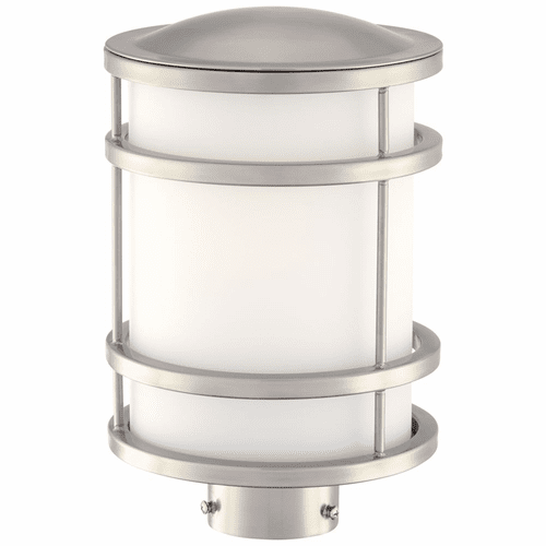 Bay View 1-LT Post Mount - Brushed Stainless Steel - 9806-144