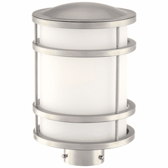 Bay View 1-LT Post Mount - Brushed Stainless Steel - 9806-144