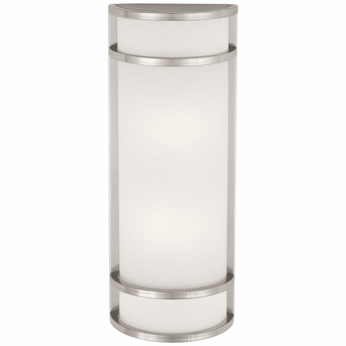 Bay View 2-LT Wall Mount - Brushed Stainless Steel - 9803-144