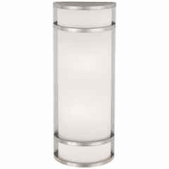 Bay View 2-LT Wall Mount - Brushed Stainless Steel - 9803-144