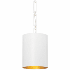 Brian Patrick Flynn for Crystorama Alston 1 Lt Matte White Mini Chandelier - 8680-MT-GA