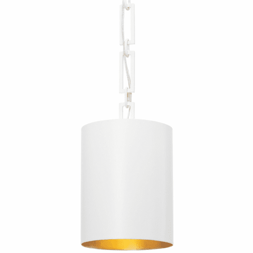 Brian Patrick Flynn for Crystorama Alston 1 Lt Matte White Mini Chandelier - 8680-MT-GA