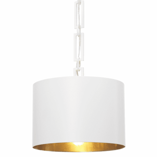 Brian Patrick Flynn for Crystorama Alston 1 Lt Matte White Mini Chandelier - 8683-MT-GA