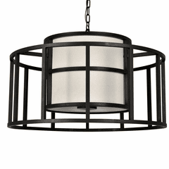 Brian Patrick Flynn for Crystorama Hulton 5 Light Matte Black Chandelier - 9595-MK