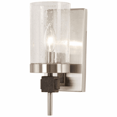 Bridlewood 1-LT Bath Light - Stone Grey W/Brushed Nickel - 4631-106