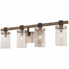 Bridlewood 4-LT Bath Light - Stone Grey W/Brushed Nickel - 4634-106