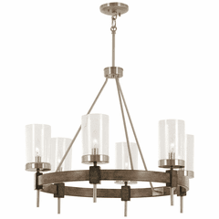 Bridlewood 6-LT Chandelier - Stone Grey W/Brushed Nickel - 4636-106