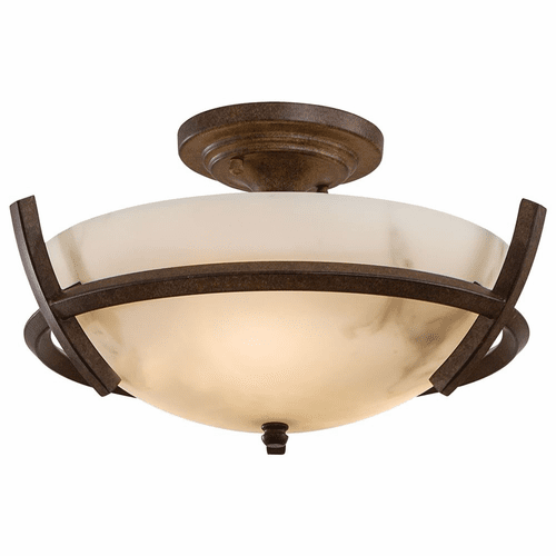 Calavera 3-LT Semi Flush Mount - Nutmeg - 687-14