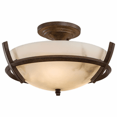 Calavera 3-LT Semi Flush Mount - Nutmeg - 687-14