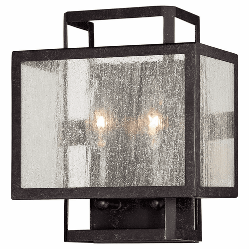 Camden Square 2-LT Wall Sconce - Aged Charcoal - 4870-283