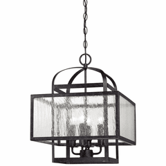 Camden Square 4-LT Mini Chandelier - Aged Charcoal - 4875-283