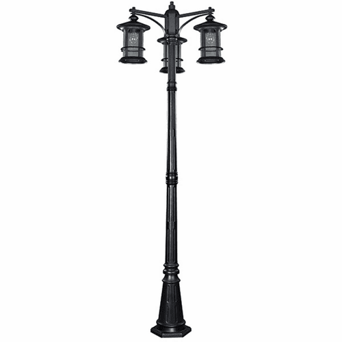 Canarm 3-LT Post Light - Black - IOL156BK