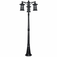 Canarm 3-LT Post Light - Black - IOL156BK