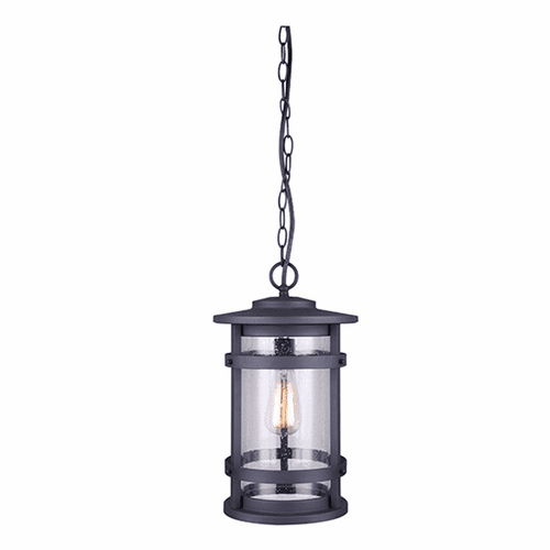 Canarm Duffy 1-LT Outdoor Pendant - Metal - IOL343BK