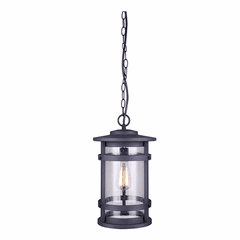 Canarm Duffy 1-LT Outdoor Pendant - Metal - IOL343BK