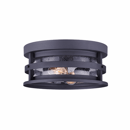 Canarm Duffy 2-LT Outdoor Wall Light - Metal - IOL342BK