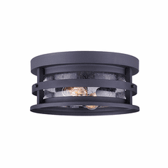 Canarm Duffy 2-LT Outdoor Wall Light - Metal - IOL342BK