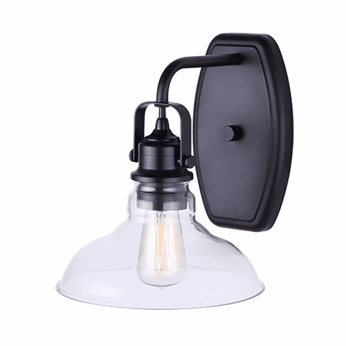 Canarm Farrell 1-LT Wall Light - Metal - IWL505B01BK