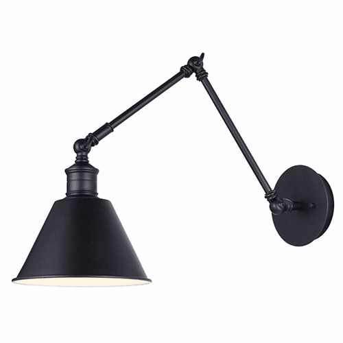Canarm Morocco Wall Light - Black - IWF582A01BK