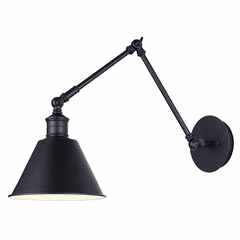 Canarm Morocco Wall Light - Black - IWF582A01BK
