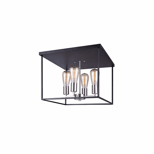 Canarm Roy 4-LT Flush Mount - Metal - IFM701A16BKN