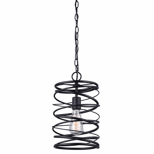 Canarm Ryland 1-LT Pendant - Black - IPL411B01BK