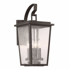 Cantebury 4 Lights Outdoor Wall Mount - Black W/Gold - 72752-66G